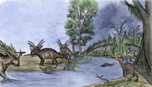 About 75 million years ago, southern Alberta was a lush and warm coastal floodplain rich in plant and animal life, similar to Louisiana’s environment today. Credit: Luke Dickey // Special to Western News