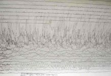 Finding faults deeply stressful A seismogram of 2011 Tōhoku earthquake and tsunami recorded at Weston Observatory in Massachusetts, USA. Credit: Image from Wikimedia Commons.