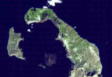 Tree rings could pin down Thera volcano eruption date Minoan eruption of Thera. Satellite image of Thera, November 21, 2000. Credit: NASA, public domain