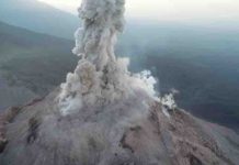 How drones can monitor explosive volcanoes Picture of the Santa Maria volcano in Guatemala. Credit: Zorn et al. 2020, Nature