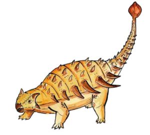 What the ankylosaur Bissektipelta archibaldi might look like. Credit: the authors of the paper.