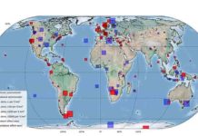 COVID-19 lockdown caused 50 percent global reduction in human-linked Earth vibrations 268 seismometers (red) in 117 countries detected a drop on seismic noise. “Global quieting of high-frequency seismic noise due to COVID-19 pandemic lockdown measures” by Thomas Lecocq et al., published Thursday 23 July 2020 in Science Credits:Photo of seismometer: Stephen Hicks/Imperial College London