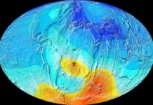 South Atlantic anomalies existed 8 – 11 million years ago Map of the Earth showing the present-day deviation from expected magnetic field direction. The star is Saint Helena
