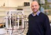 The magnetic history of ice Next to Prof. Oded Aharonson is the tri-axial Helmholtz Coil used to generate the magnetic field during the growing of the ice samples
