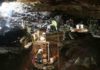 Cooling of Earth caused by eruptions, not meteors Workers excavating Hall’s Cave in Central Texas. Image Courtesy of Michael Waters