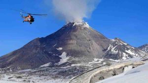 Bezymianny is an active stratovolcano on the Kamchatka peninsula in eastern Russia. Credit: GFZ