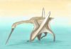 Beak bone reveals pterosaur like no other An artist's impression of Leptostomia begaaensis Credit: Megan Jacobs, University of Portsmouth