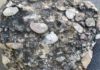 A sample of pebbly rock that U of A researchers took from an outcrop in Nunavut. The rock was found to contain both gold and diamonds—a rare combination similar to that found in the world's richest gold deposit in South Africa. (Photo: Supplied)