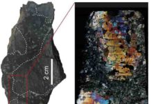 Natural nanodiamonds in oceanic rocks The fluid inclusions inside the olivine contain nanodiamonds, apart from serpentine, magnetite, metallic silicon and pure methane. Credit: University of Barcelona