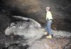Geoscientists discover Ancestral Puebloans survived from ice melt in New Mexico lava tubes USF geosciences professor Bogdan Onac is pictured with ice deposit in New Mexico. Credit: University of South Florida