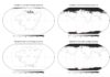 What will the climate be like when Earth’s next supercontinent forms? Distribution of snow and ice in winter and summer on Aurica (left) and Amasia. Credit: Way et al. 2020