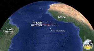 39 Ocean Bottom Seismometers where deployed on the ocean floor across the Mid-Atlantic Ridge as part of the PI-LAB experiment. Credit: University of Southampton