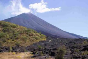 Scientists identified flank instability at Pacaya, an active volcano in Guatemala. Credit: Kirsten Stephens/Penn State