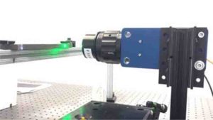 Experimental setup for 3D seismic model.