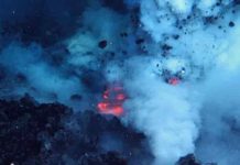 Energy unleashed by submarine volcanoes could power a continent West Mato Volcano erupting in 2009, courtesy of the National Oceanic and Atmospheric Administration.