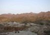 This study site was used by researchers to examine a portion of the Oman–United Arab Emirates ophiolite’s metamorphic sole. Credit: Tyler Ambrose