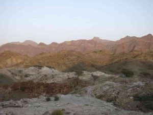 This study site was used by researchers to examine a portion of the Oman–United Arab Emirates ophiolite’s metamorphic sole. Credit: Tyler Ambrose