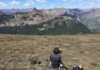 Yellowstone National Park is hotter than ever Karen Heeter overlooks Yellowstone from Republic Pass on a tree coring excursion in July 2018. Credit: Grant L. Harley