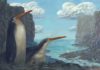 Giant Waikato penguin: School kids discover new species The Kawhia giant penguin Kairuku waewaeroa. Image credit: Simone Giovanardi. Permission for use of the image by media is granted by the artist, with credit.