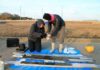 Researchers identify new source for earthquakes and tsunamis in the Greater Tokyo Region Jessica Pilarczyk (SFU) and collaborator Tina Dura (Virginia Tech) sample sediment cores from rice paddies of the Greater Tokyo Region that contain evidence for an earthquake from 1,000 years ago that potentially originated from a historically unconsidered earthquake source. Credit: SFU