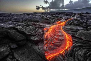 Molten lava from a Hawaiian volcano. Image: Willyam/Adobe