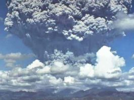 During the eruption of Mount Pinatubo in June 1991, large quantities of ash particles were ejected into the stratosphere. The eruption’s impact on the climate lasted for years. (Bild: Dave Harlow, USGS)