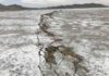 Seismic shockwave pattern may be redirecting earthquake damage A ruptured fault in Searles Valley, California, after the 2019 Ridgecrest earthquakes. A study of earthquakes led by The University of Texas at Austin found that seismic shockwaves are shaped by jagged faults and the debris wedged between them. Credit: Ben Brooks/USGS