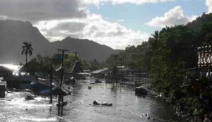 On September 29, 2009, a tsunami caused substantial damage and loss of life in American Samoa, Samoa, and Tonga. The tsunami was generated by a large earthquake in the Southern Pacific Ocean. Credit: NOAA 