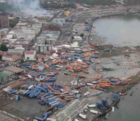 The aftermath of a 2010 tsunami in Chile, which was analyzed in a new study in JGR Solid Earth. Earlier warnings made possible by the study of tsunami-generated magnetic fields could better prepare coastal areas for impending disasters. Credit: International Federation of Red Cross and Red Crescent Societies