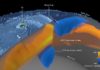 Deep down temperature shifts give rise to eruptions The astonishing force of the Tonga volcanic eruption in January 2022 shocked the world, but the fact that this underwater volcano actually erupted came as less of a surprise to geoscientists using satellite data to study changes in the temperature deep below Earth’s surface. As part of the effort to understand the complexities of Earth’s interior, scientists working within ESA’s Science for Society 3D Earth project, have developed a state-of-the art model of the lithosphere, which is a term to describe Earth’s brittle crust and the top part of the upper mantle, and the sub-lithospheric upper mantle down to 400 km depth. The model combines different satellite data, such as gravity data from ESA’s GOCE mission, with in-situ observations, primarily seismic tomography. The model that show differences in temperature, or thermal structures, indicated that the Tonga volcano was due to erupt at some point. Credit: ESA/Planetary Visions