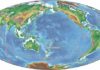 How does a major subduction zone get started? It may begin small The edges of Earth’s tectonic plates, centered over the Pacific Ocean. Colors indicate whether plates are scraping past (yellow), diving under (green), or pulling away (red) from one another. Study site near New Zealand marks the location of a newly forming subduction zone. Credit: Brandon Shuck/University of Texas Institute for Geophysics