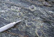 Mineral dating reveals new clues about important tectonic process Minerals are visible in rock samples from the coast of Oman. Scientists said these rocks may reveal new information about subduction, an important tectonic process on Earth. Credit: Joshua Garber / Penn State.