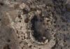 Drone images of craters formed at Sheep Mountain. Credit: Kent Sundell, Casper College.