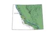 California’s San Andreas Fault. The “creeping” central section, subject of a new study, is in yellow. Rock samples from almost 2 miles down were taken at the San Andreas Fault Observatory at Depth, or SAFOD, marked by the red star. (Adapted from Coffey et al., Geology, 2022)