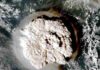 Shockwave caused by Tonga underwater eruption may help scientists predict future tsunami Fig. 1: The giant ash cloud that erupted from Hunga Tonga–Hunga Ha'apai, taken by the Himawari-8 satellite Credit: EyePress News/Shutterstock