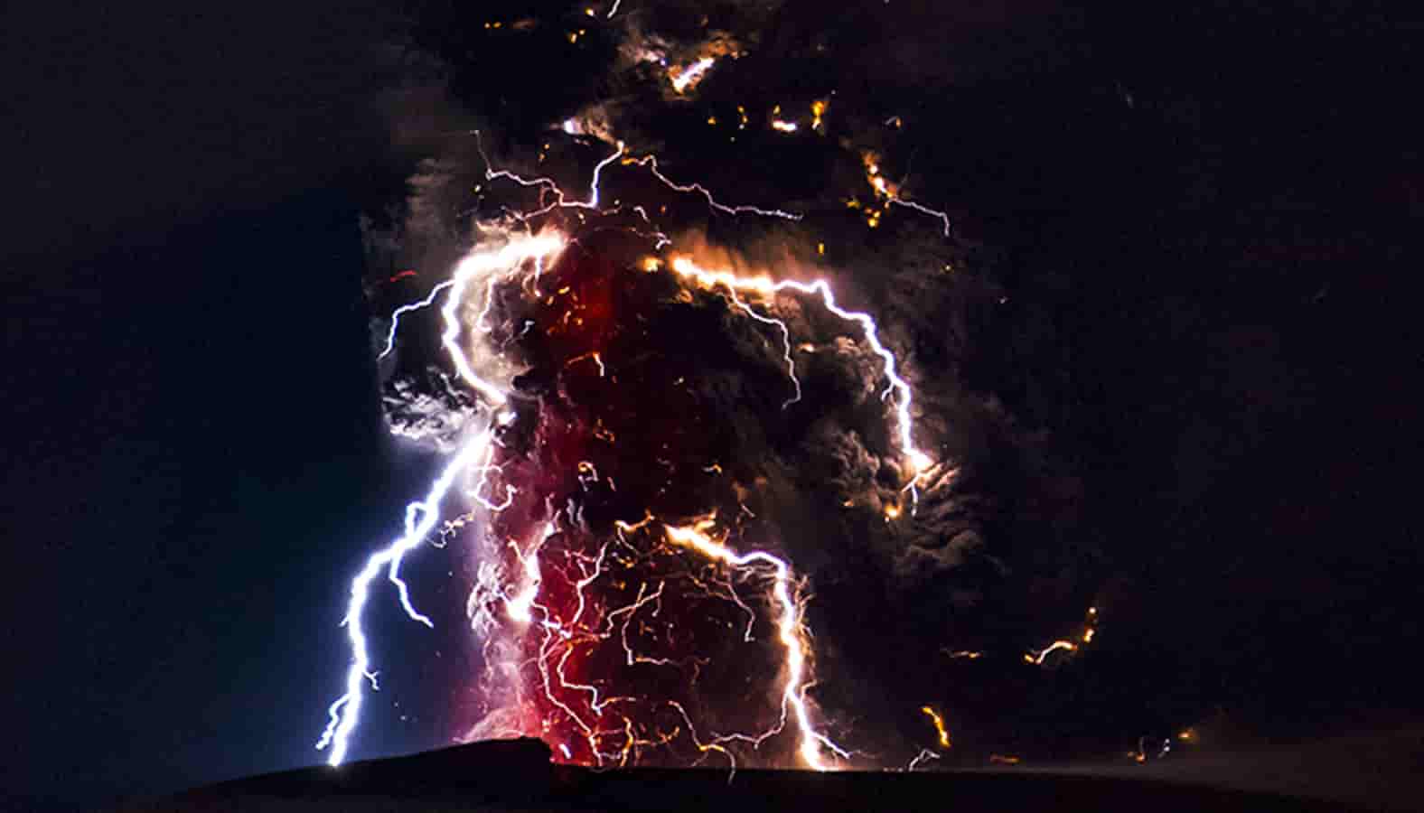 volcano lightning A Tongan volcano plume produced the most intense lightning rates ever  detected | Geology Page