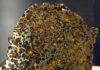 What’s Inside Meteorites? An example of a Pallasite meteorite (from the Esquel fall) on display in the Vale Inco Limited Gallery of Minerals at the Royal Ontario Museum. Credit: Captmondo