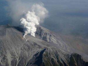 Aerial view of Ontake Volcano, Honshū Island, Japan. Image Credit: Dr. Koshun Yamaoka