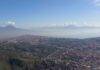 New model finds complex earthquake patterns of the Phlegraean Fields near Naples View of Naples from the Hermitage of Camaldoli with Mt. Vesuvius, Gulf of Naples, Sorrento Peninsula and the Eastern edge of Campi Flegrei. Taken while setting up measuring stations. Credit: Simone Ceska, GFZ