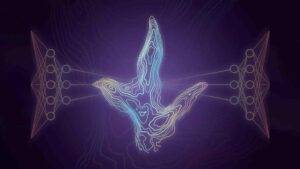 A Jurassic-aged dinosaur footprint from the Isle of Skye, Scotland, displayed in 5 mm contours from a photogrammetric model. Credit: Tone Blakesley