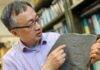 A rare fossil reveals that Earth’s earliest sponges were hiding in plain sight too soft to leave a trace. Virginia Tech geobiologist Shuhai Xiao and collaborators reported a 550 million-year-old sea sponge fossil, filling in a gap in the evolutionary family tree of one of the earliest animals. Photo by Spencer Coppage for Virginia Tech.