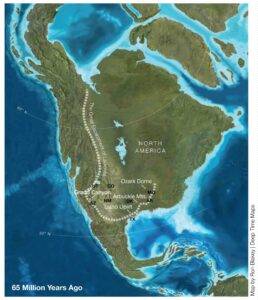 Great Escarpment of Laurentia. Map by Ron Blakey / Deep Time Maps. Credit: Prof Tom Gernon, University of Southampton